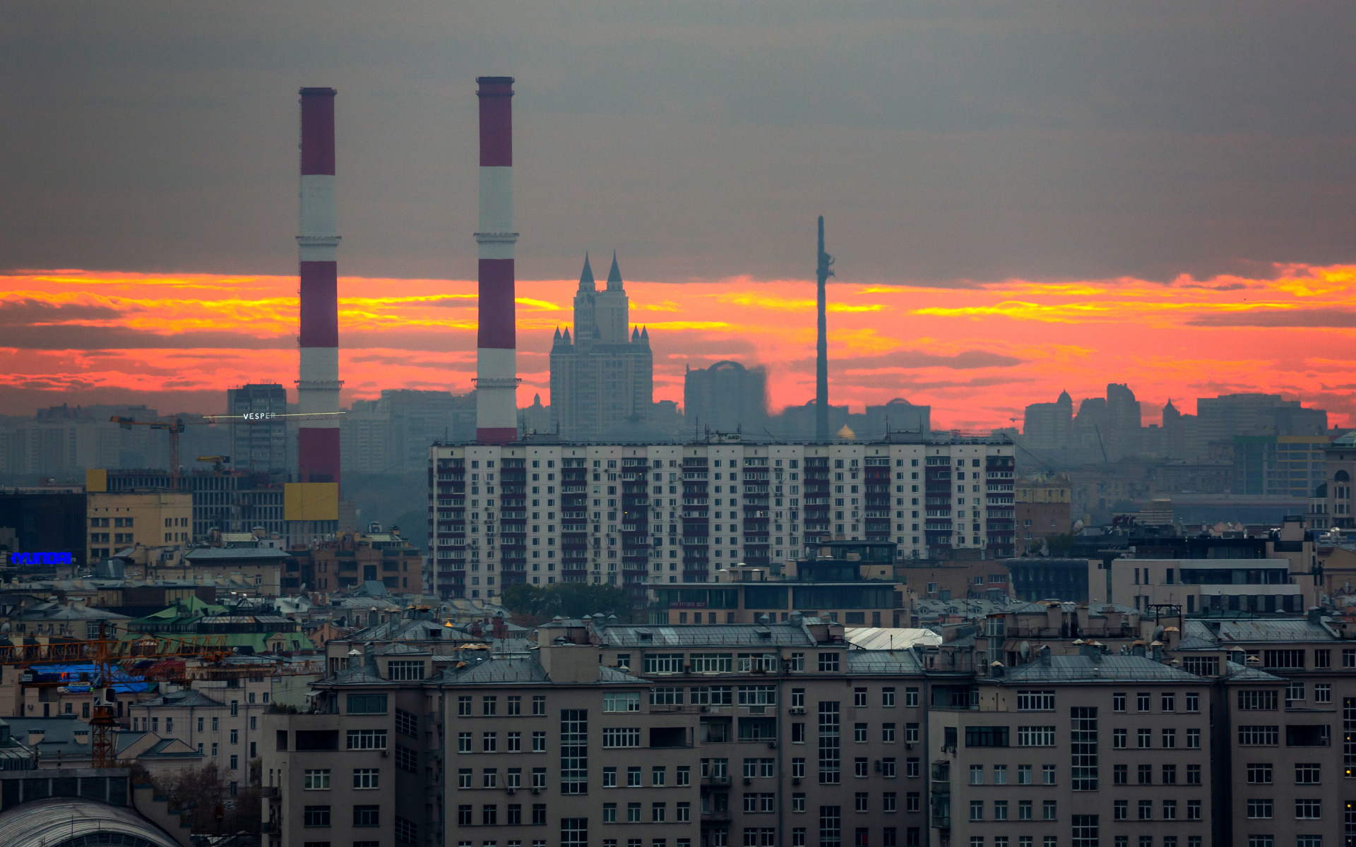 Вид на район Дорогомилово в Москве