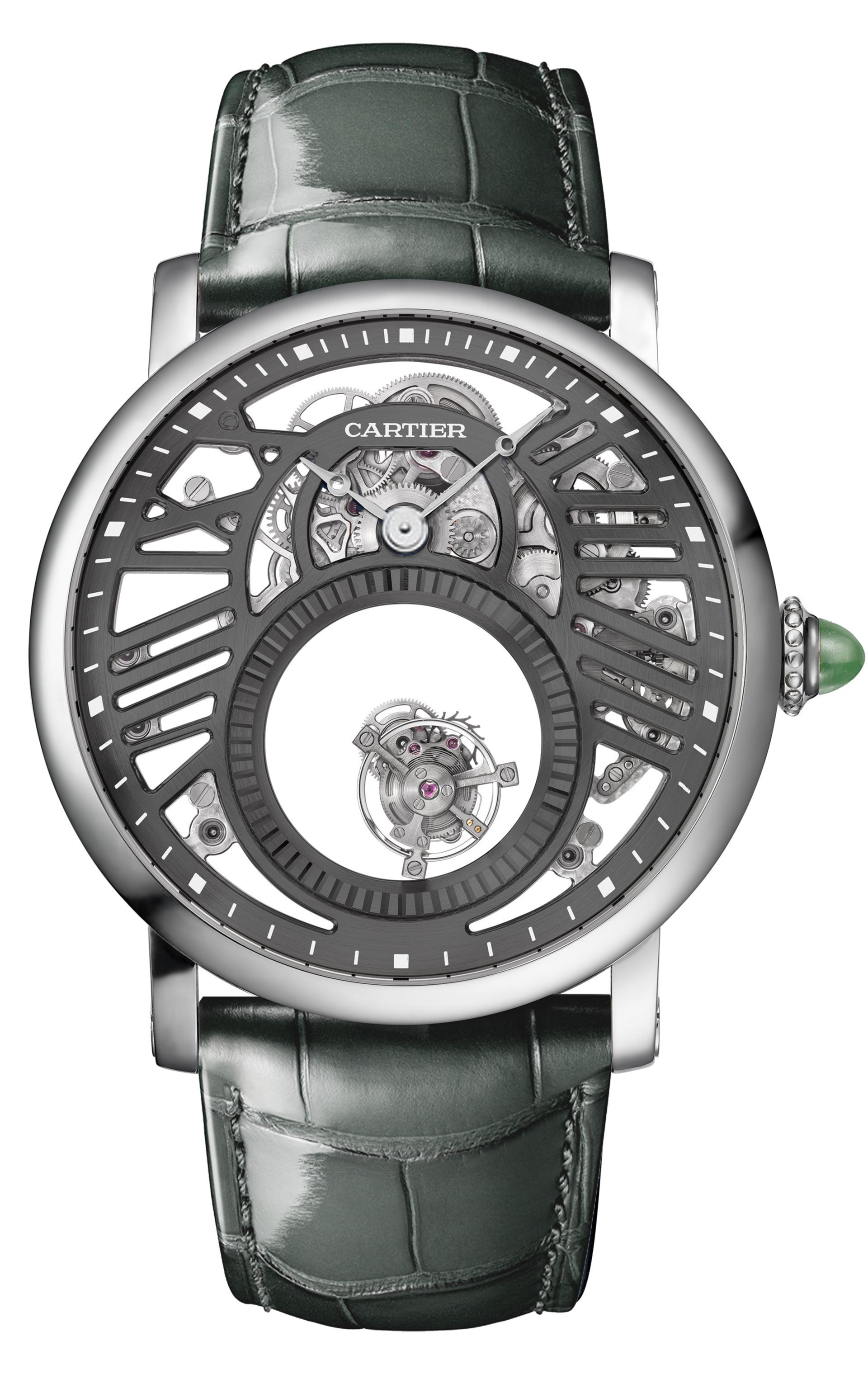 Часы Rotonde de Cartier Skeleton Mysterious Double Tourbillon, Cartier