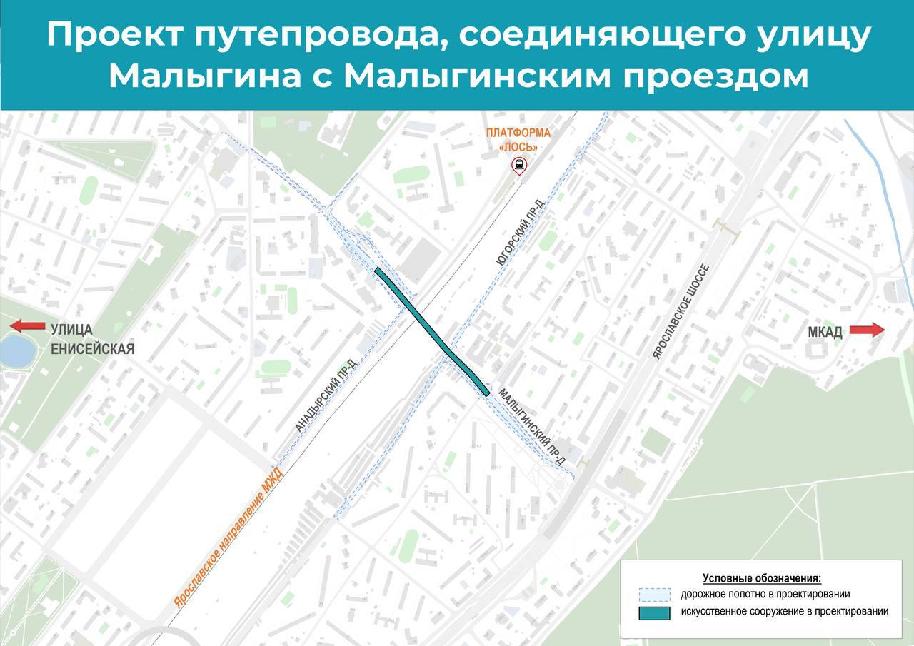Собянин анонсировал новые переезды над железными дорогами в Москве