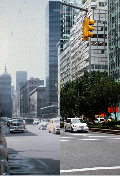 Связь времен: старый и новый Нью-Йорк на одной фотографии