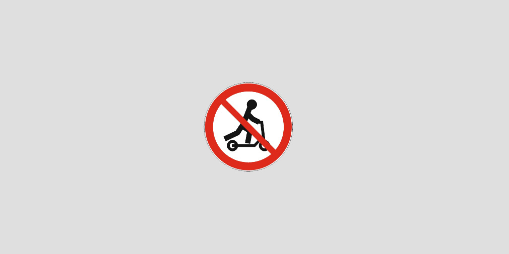 Дорожный знак 3.35 &laquo;Движение лиц на средствах индивидуальной мобильности запрещено&raquo;