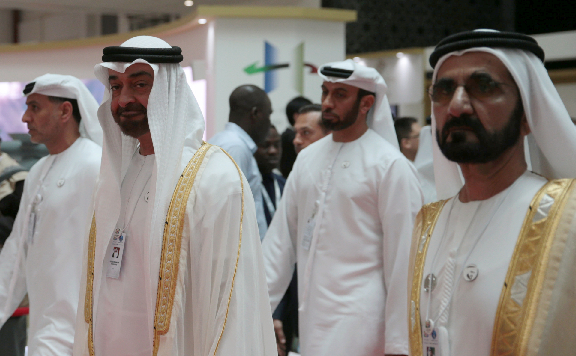 Правитель ОАЭ Халифа ибн Зайд Аль Нахайян и члены правящей семьи