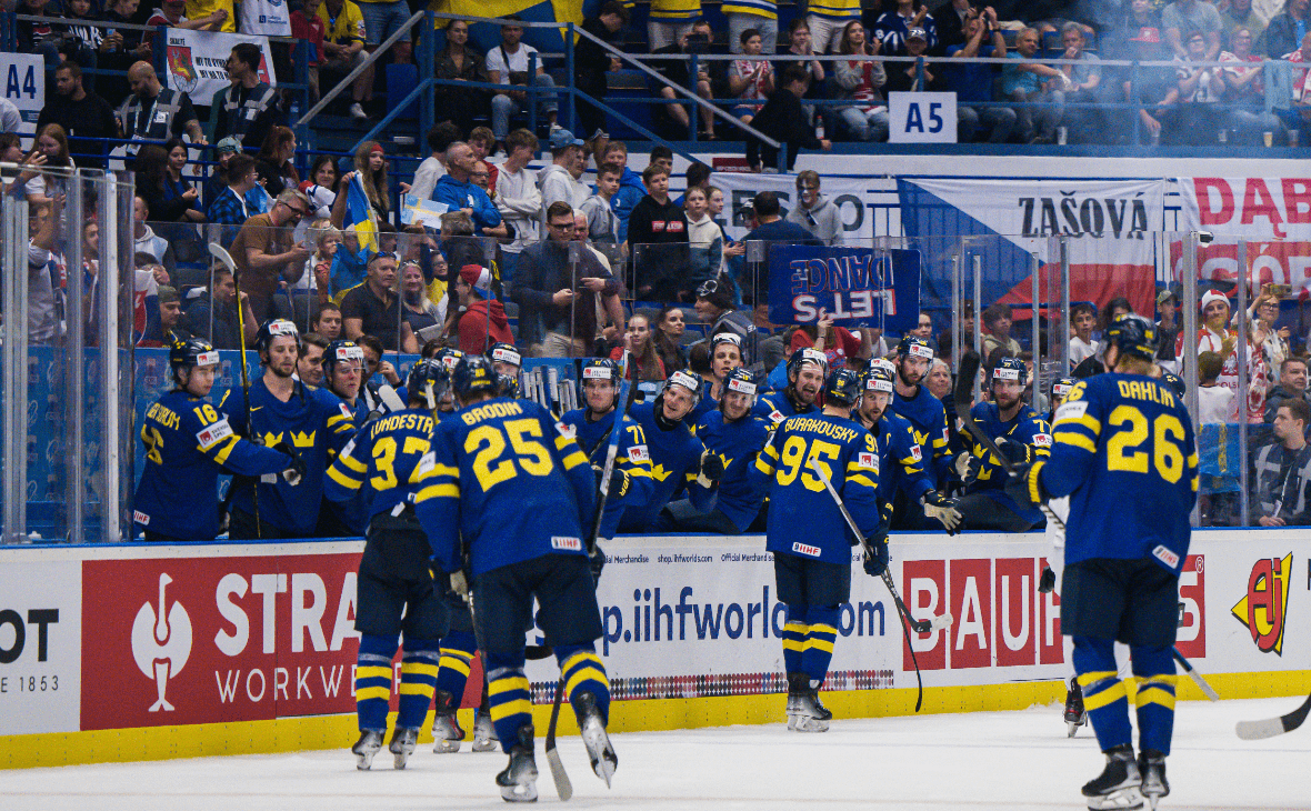Шведы одержали шестую победу подряд на чемпионате мира по хоккею