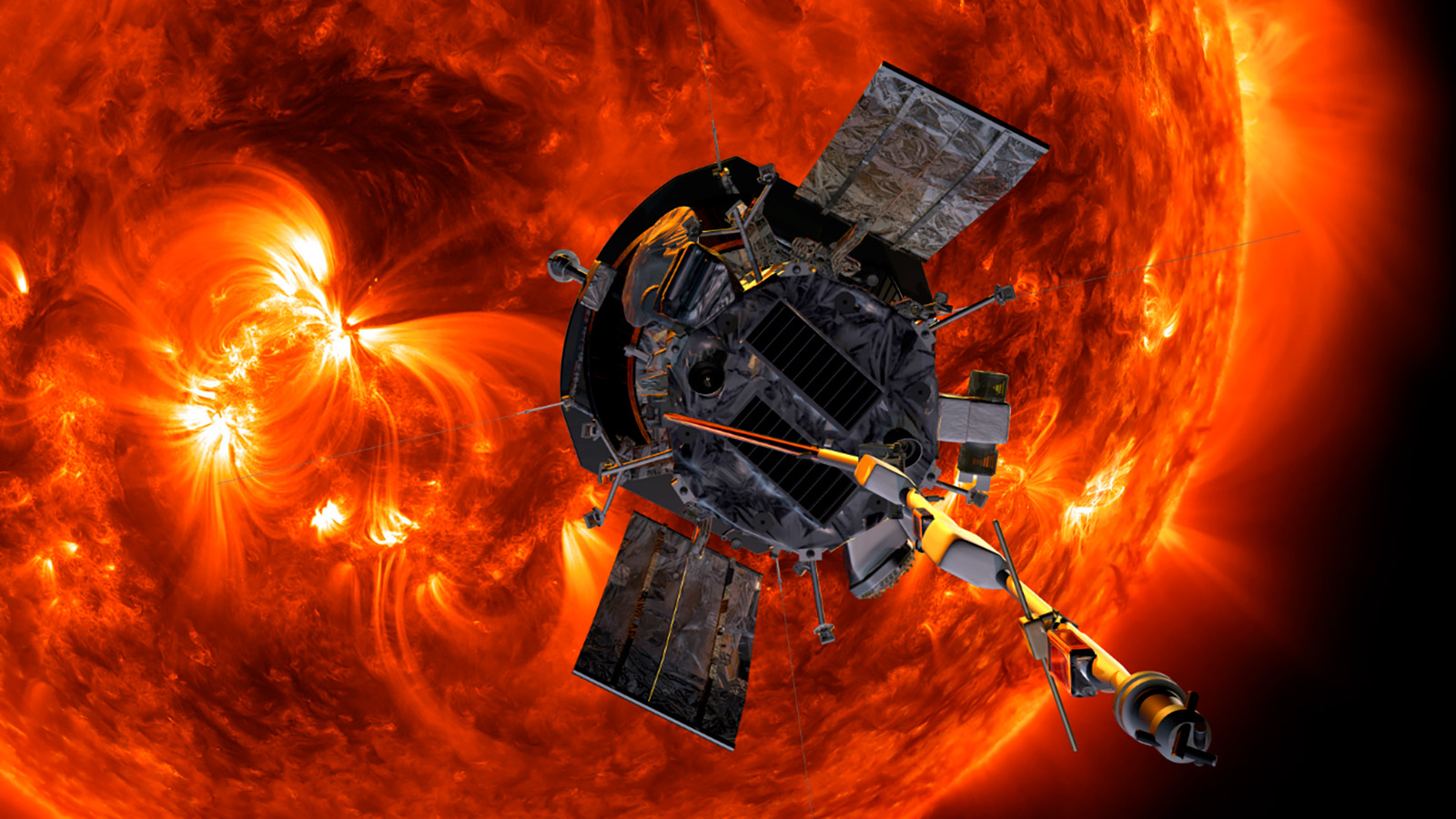 <p>Межпланетная станция Parker Solar Probe</p>