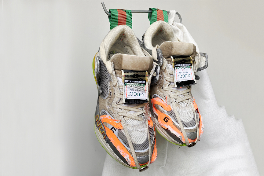 Кроссовки, созданные в приложении Gucci Sneaker Garage