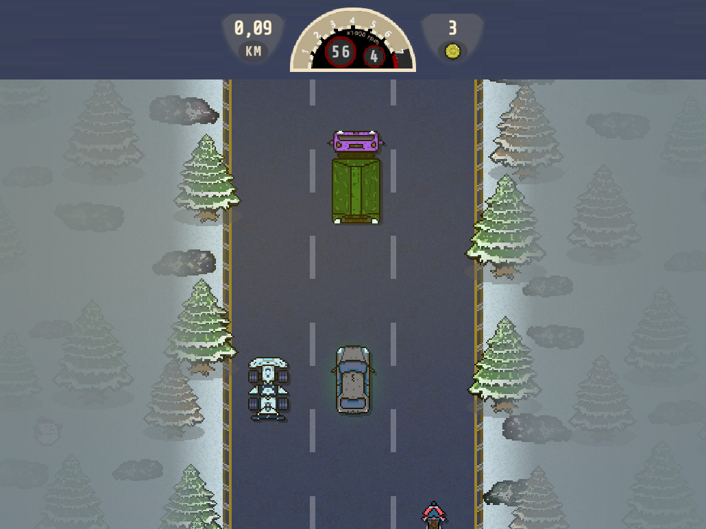 Скриншот из игры &laquo;Пиксельные Гонки: шашки&raquo;