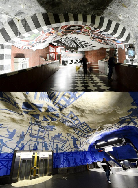 2. Арт-подземелья Стокгольма и Москвы