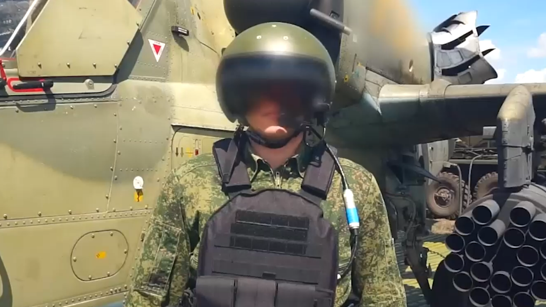 Вертолет Ка-52М поразил технику и бойцов ВСУ