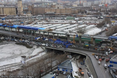 В Москве на ТТК обрушились строительные конструкции