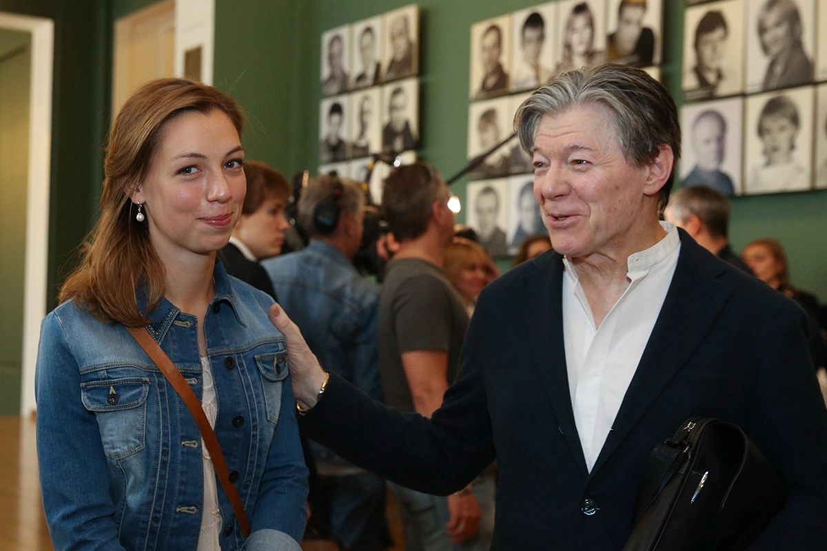 Александр Збруев с дочерью Татьяной в 2014 году