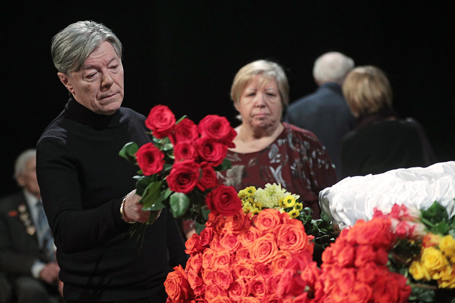 Актер Александр Збруев на церемонии прощания