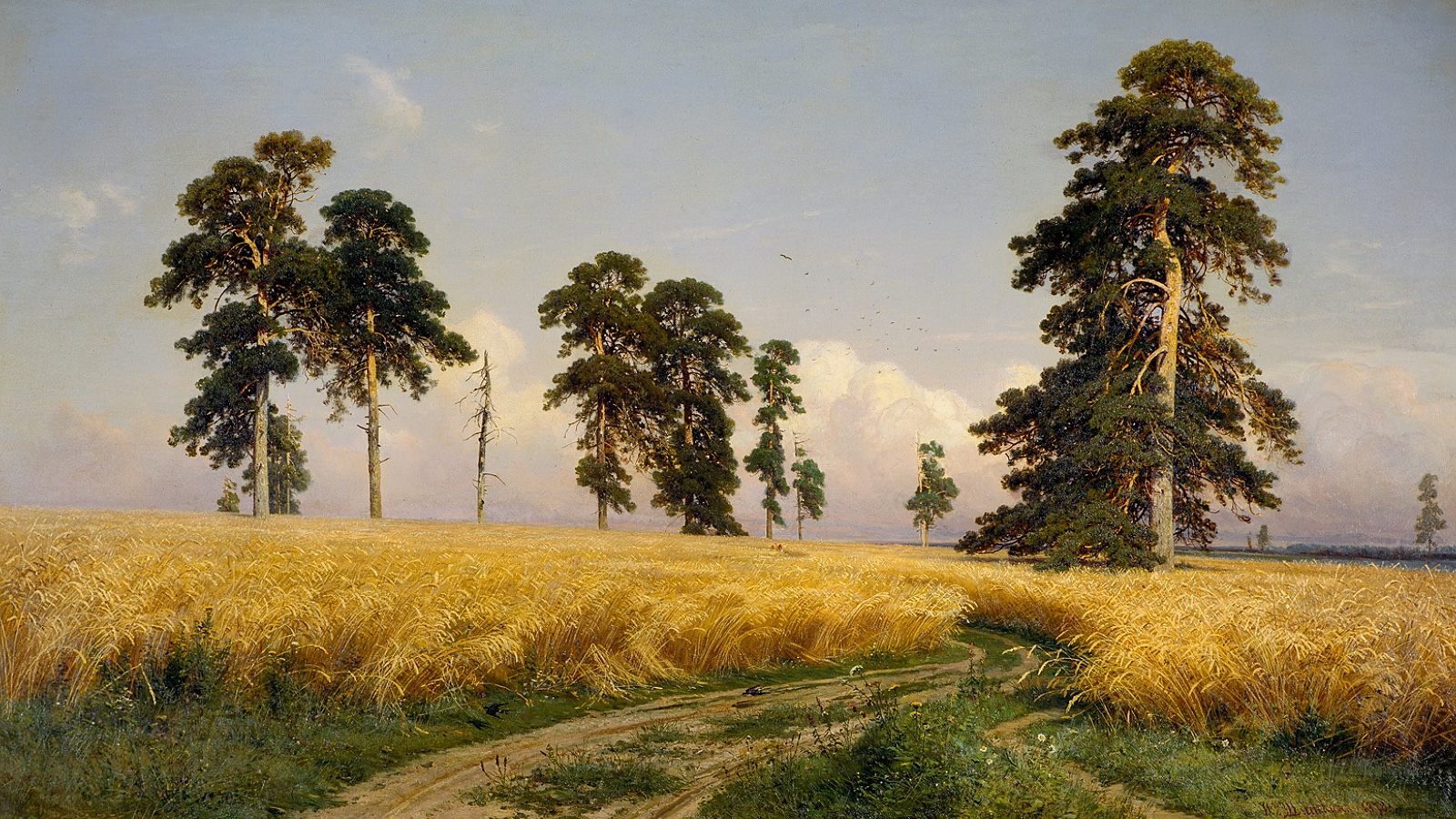 Картина Василия Шишкина, «Рожь» (1878)