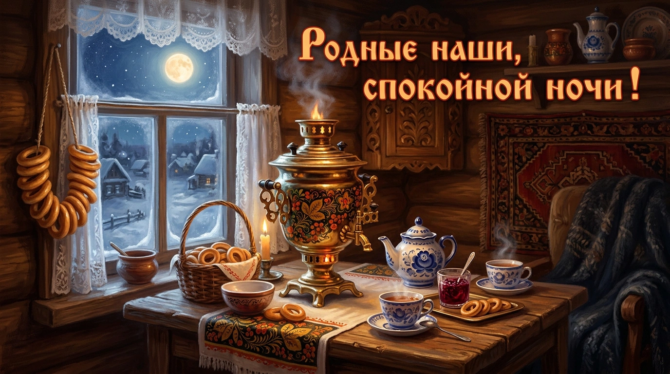 Открытки «Спокойной ночи!» для родных и любимых: 25 уютных картинок