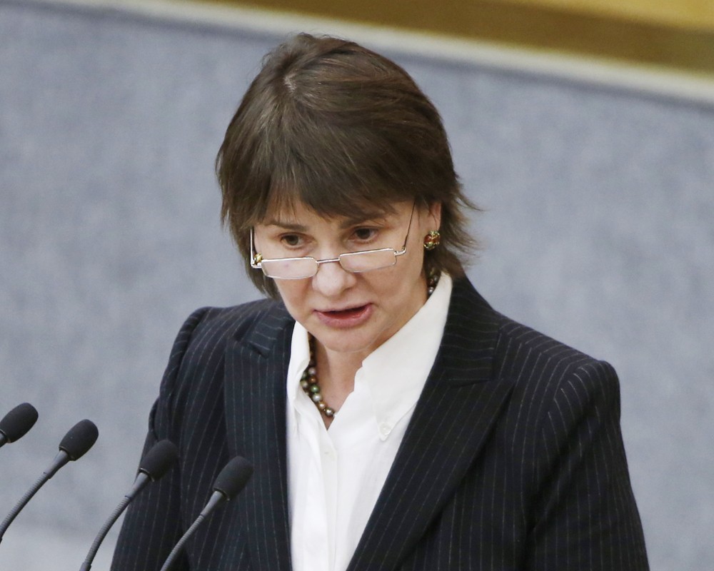Глава комитета Госдумы по финансовому рынку Наталья Бурыкина 
