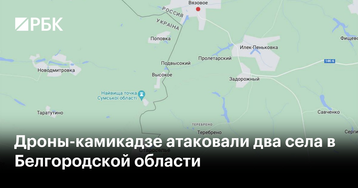 Вязовое белгородская область карта