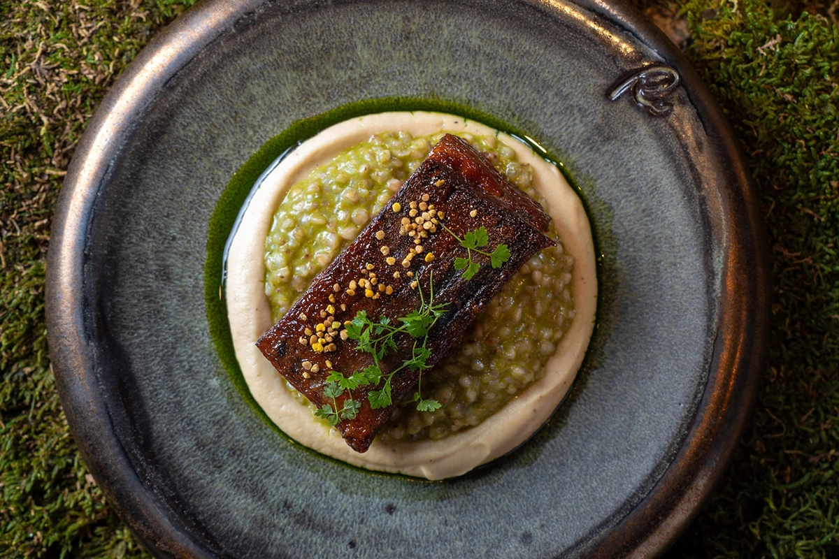 Говяжьи ребра с дымной сливой