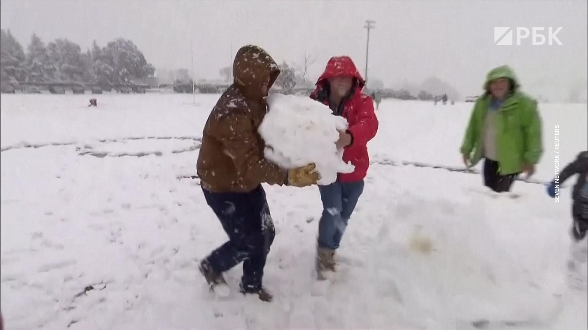 Австралию накрыл рекордный за 40 лет снегопад