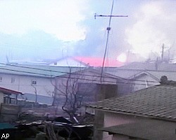 Обстрелянный южнокорейский остров охвачен пожарами