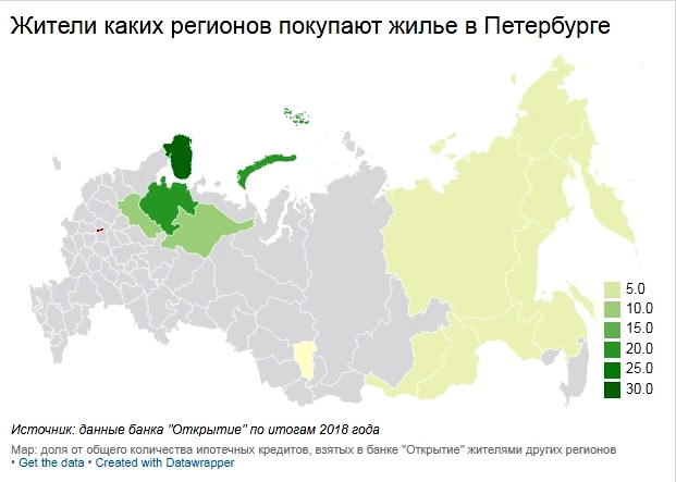 Петербургские квартиры скупают жители других регионов