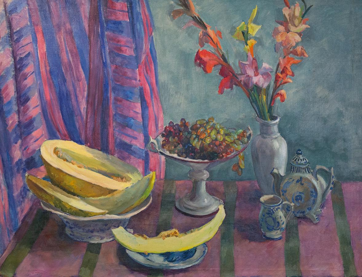 Александр Осмеркин, «Натюрморт с дыней», 1948