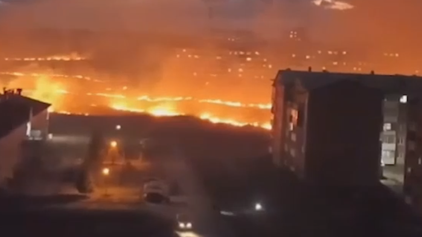 В Кузбассе потушили вспыхнувший на полях пожар