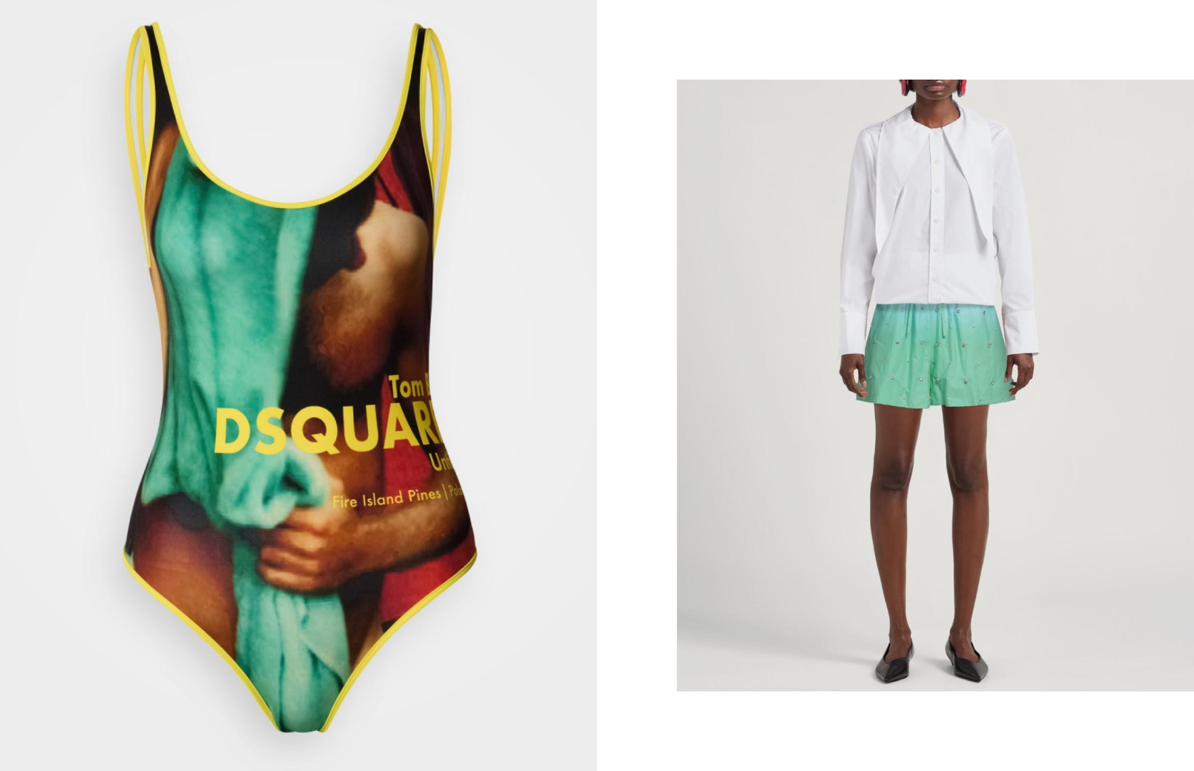 Купальник Dsquared2, шорты Sandro