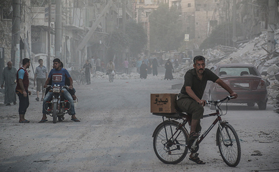 Вид на сирийский город Алеппо. Сентябрь 2016 года


