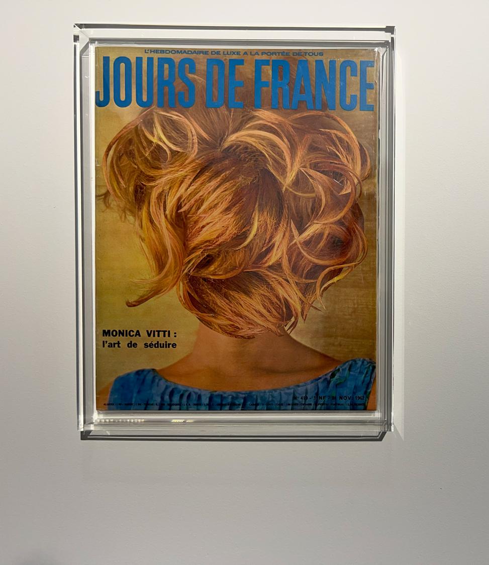 Мартин&nbsp;Маржела, Hair Portrait, 2023.&nbsp;Коллаж на журнальной обложке.&nbsp;Zeno X Gallery