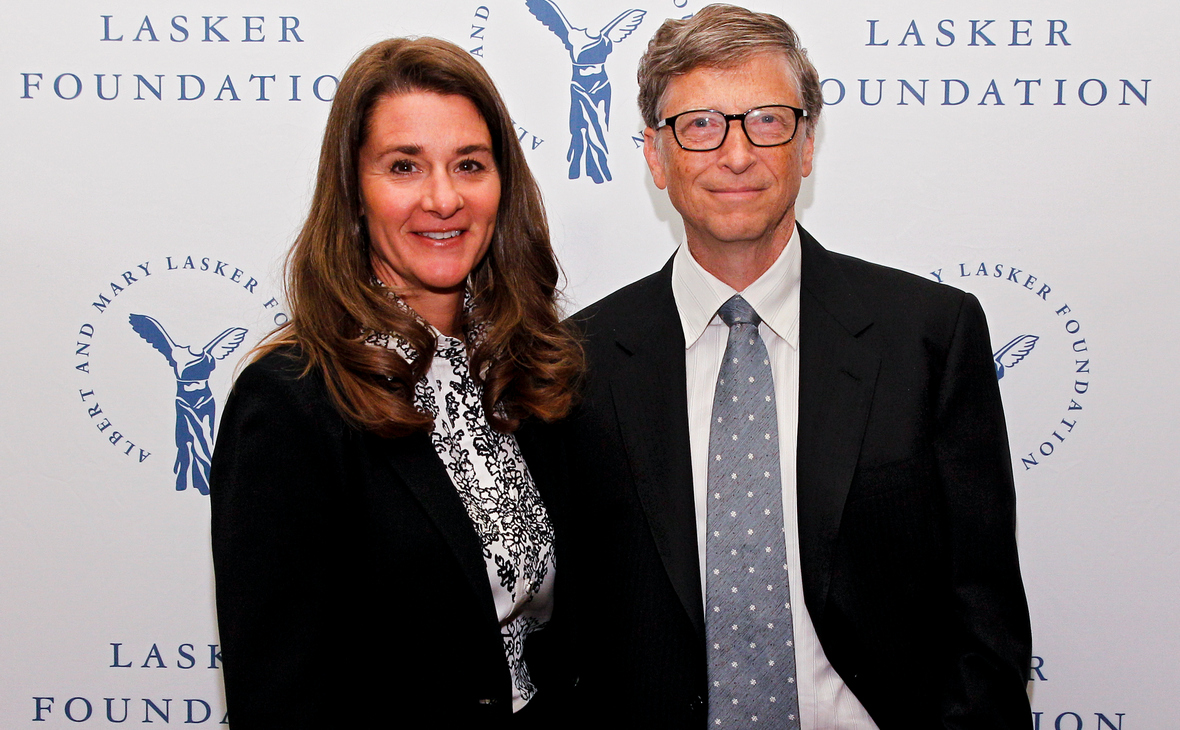 Билл и Мелинда Гейтс во время вручения им престижной премии Ласкера