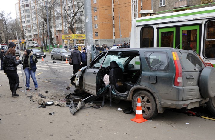 ДТП на Онежской улице в Москве