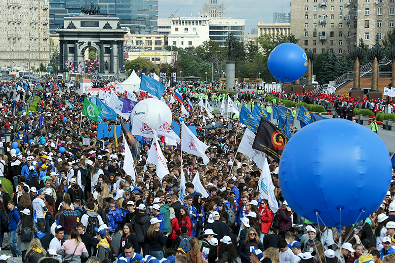 ХV парад российского студенчества на Поклонной горе


