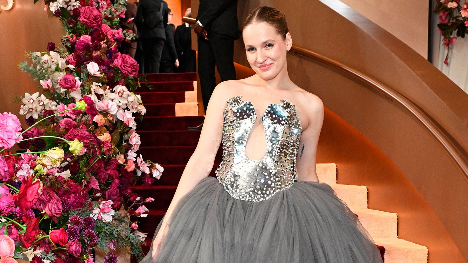 Настя Федько на красной дорожке премии «Золотой Глобус», 11 января 2026 года