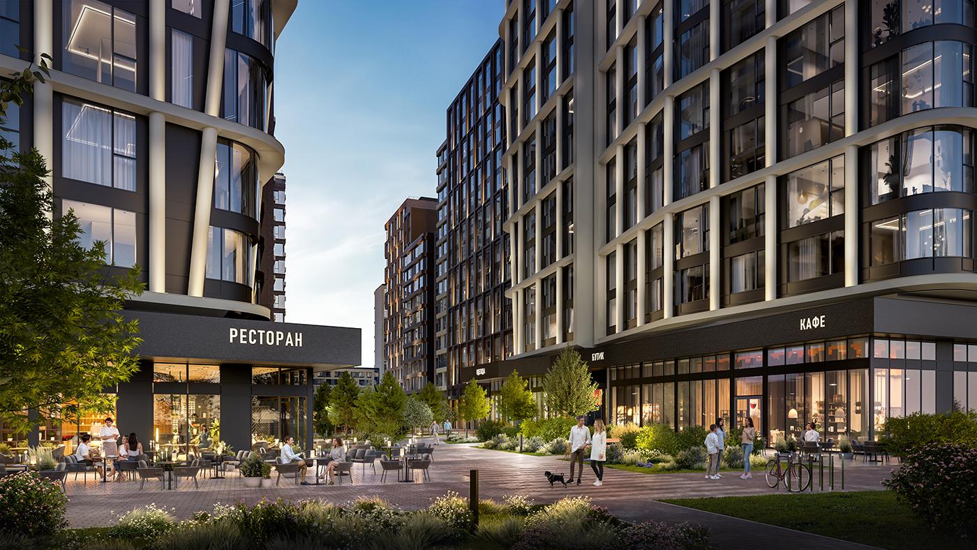 Гастропроменад в ЖК &laquo;Преображенская площадь&raquo;