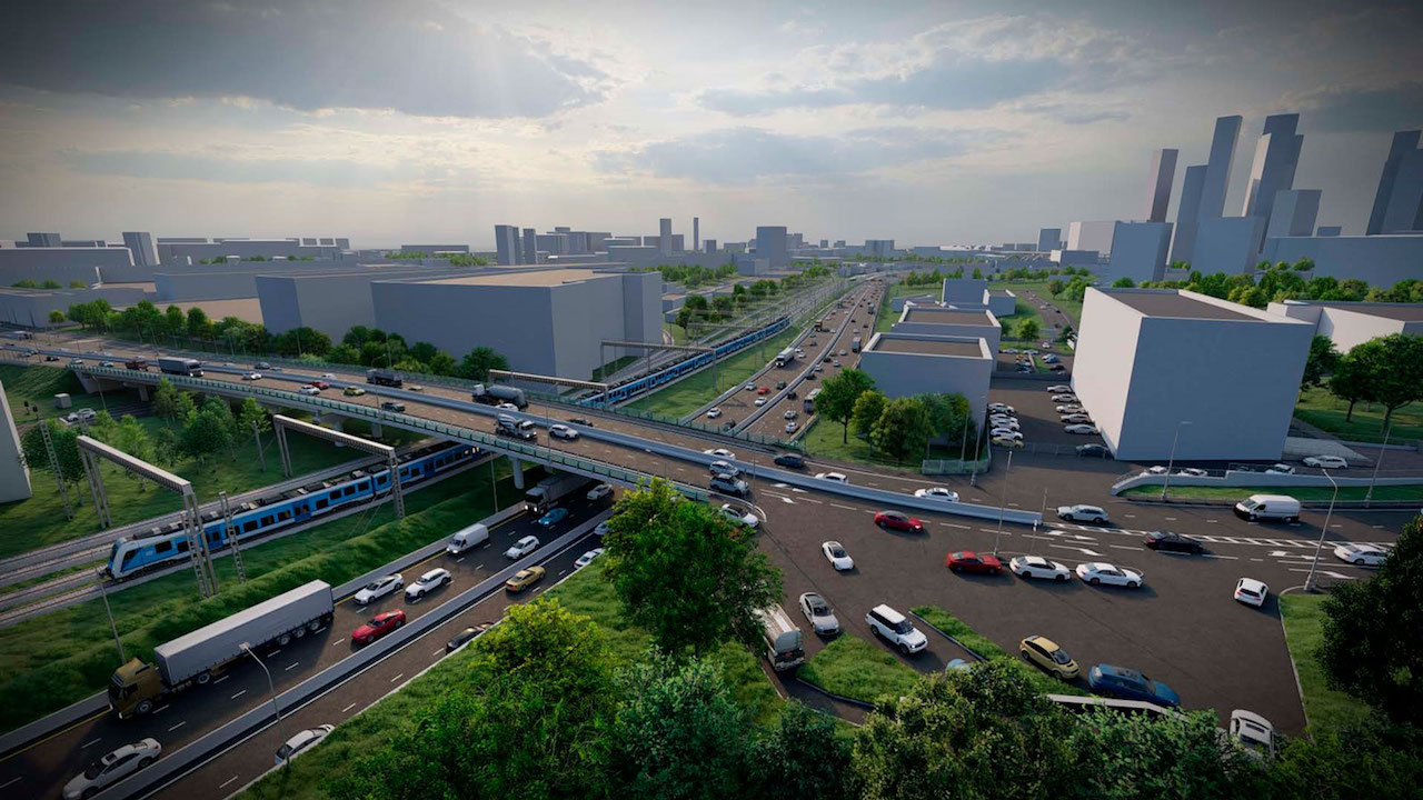 Строительство нового 205-метрового путепровода на улице Барклая&nbsp;