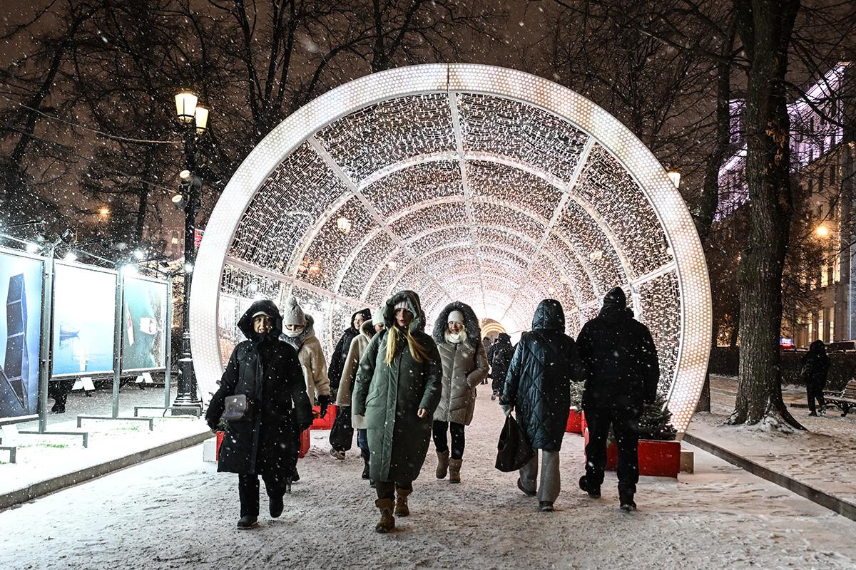 Снегопад в Москве, 25 декабря 2025 года