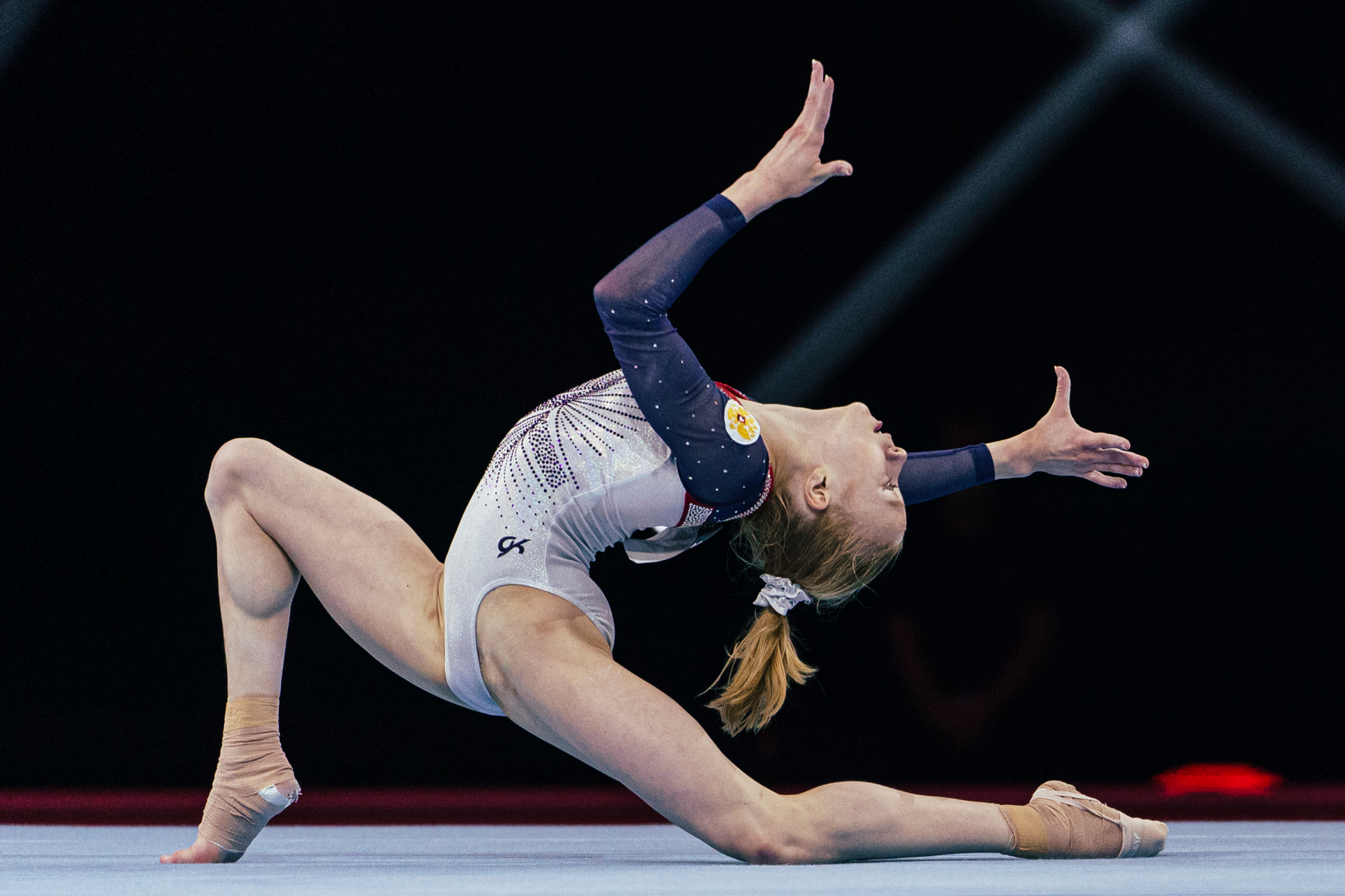 Россиянка Виктория Листунова на чемпионате Европы по спортивной гимнастике в Базеле, апрель 2021