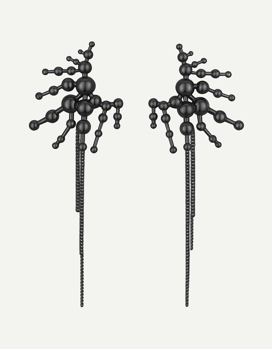 Серьги-лучи&nbsp;Caviar Jewellery, 16 100 руб. (caviarjewellery.ru)