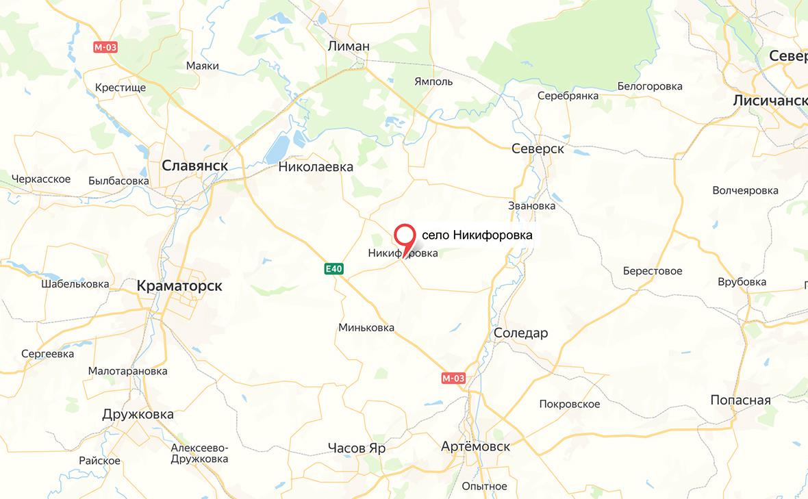 Российские войска заняли село на Славянском направлении