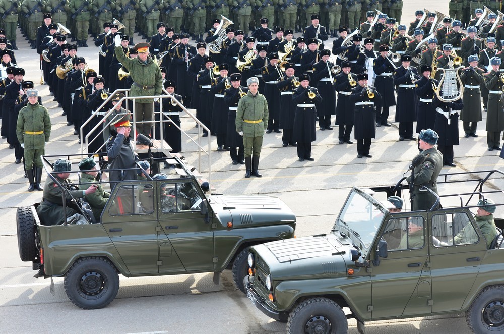 В подмосковном Алабино прошла подготовка к военному параду 9 мая  