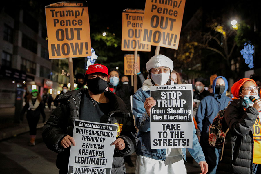 Протесты&nbsp;против администрации президента США Дональда Трампа&nbsp;в Нью-Йорке
