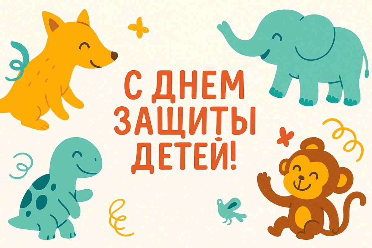 Открытки с Днем защиты детей. 30 красивых, советских открыток на 1 июня
