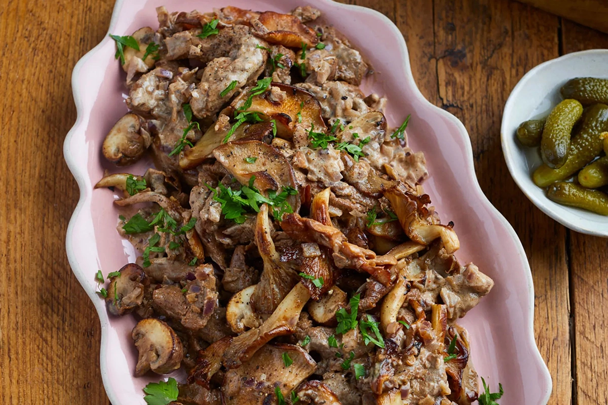 Бефстроганов от Джейми Оливера