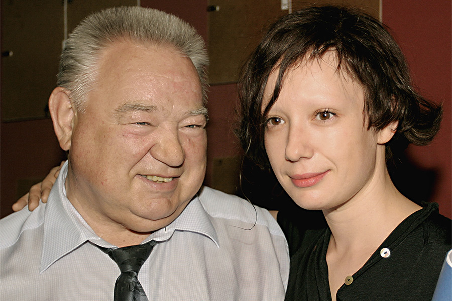 Георгий Гречко и актриса Чулпан Хаматова на XXVIII Московском Международном кинофестивале. 2006 год