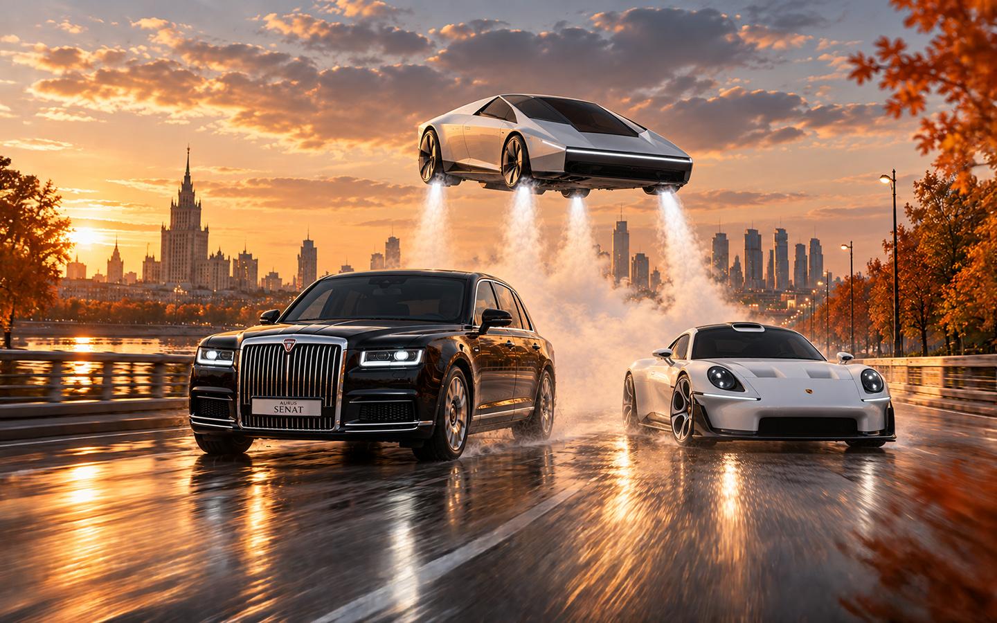 Новый Aurus Senat, летающая Tesla и автосалон в Париже. Итоги недели
