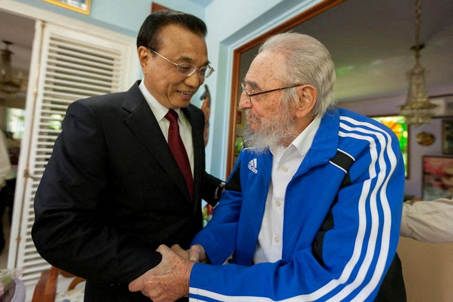 С бывшим президентом Кубы Фиделем Кастро в Гаване, сентябрь 2016 года