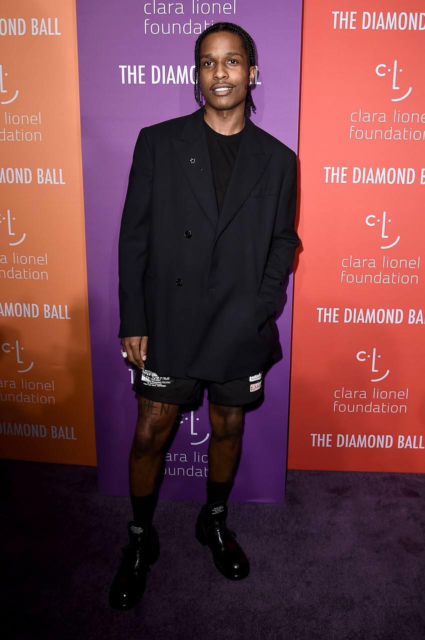 A$AP Rocky на ежегодном Diamond Ball Рианны, Нью-Йорк, 2019 год