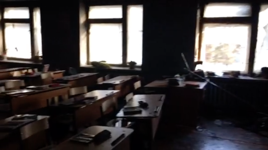 СК опубликовал видео из подвергшейся нападению школы в Улан-Удэ