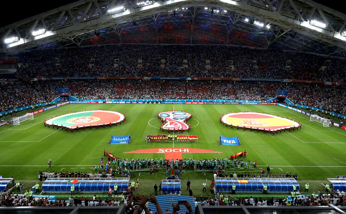 В первом матче ЧМ-2018 на &laquo;Стадионе Фишт&raquo;, который состоялся во второй день мундиаля, встретились национальные сборные Испании и Португалии.