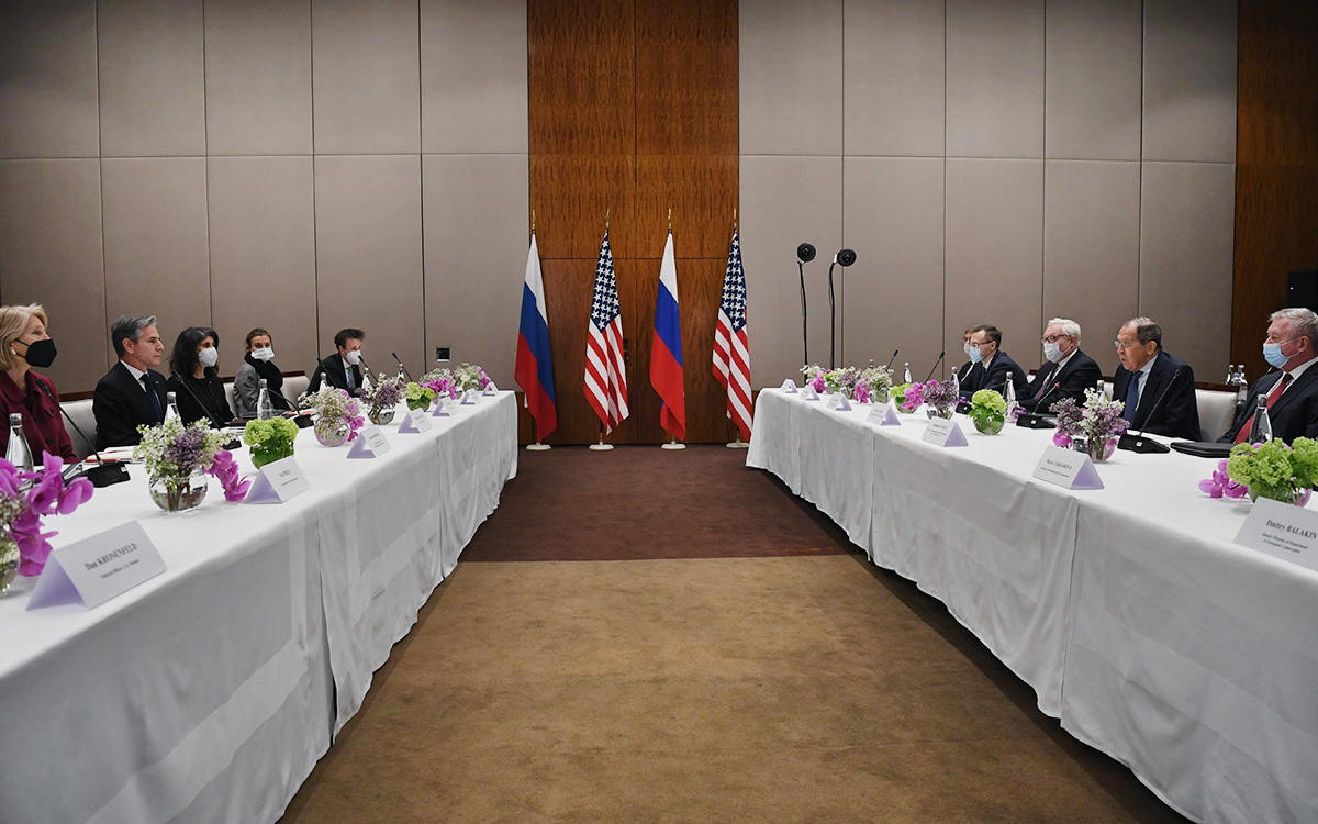 Встреча главы МИД РФ Сергея Лаврова и госсекретаря США Энтони&nbsp;Блинкена в Женеве, Швейцария