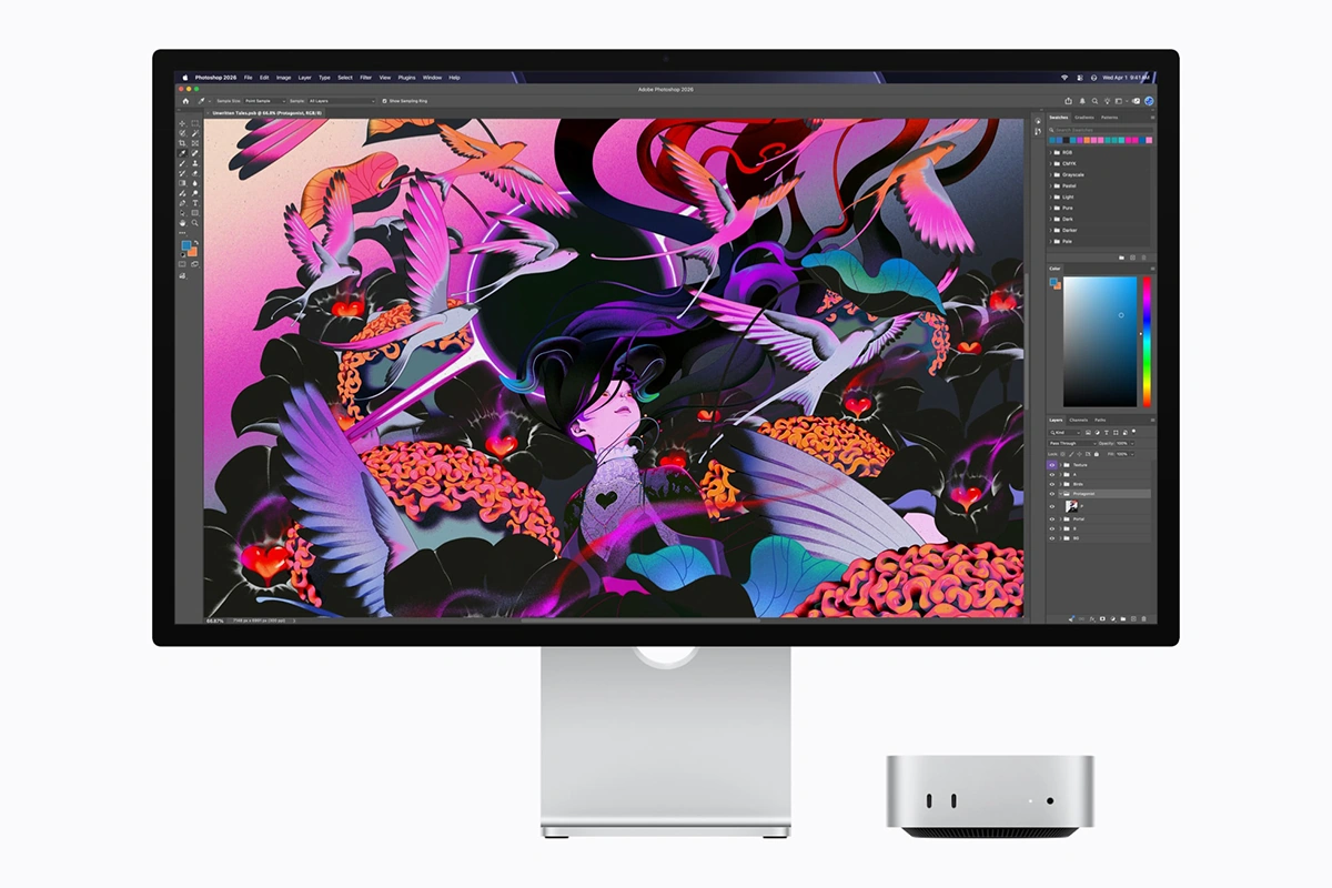 Mac mini с процессором M6 обеспечивает еще большую производительность для проектов в Apple Creator Studio, чем раньше